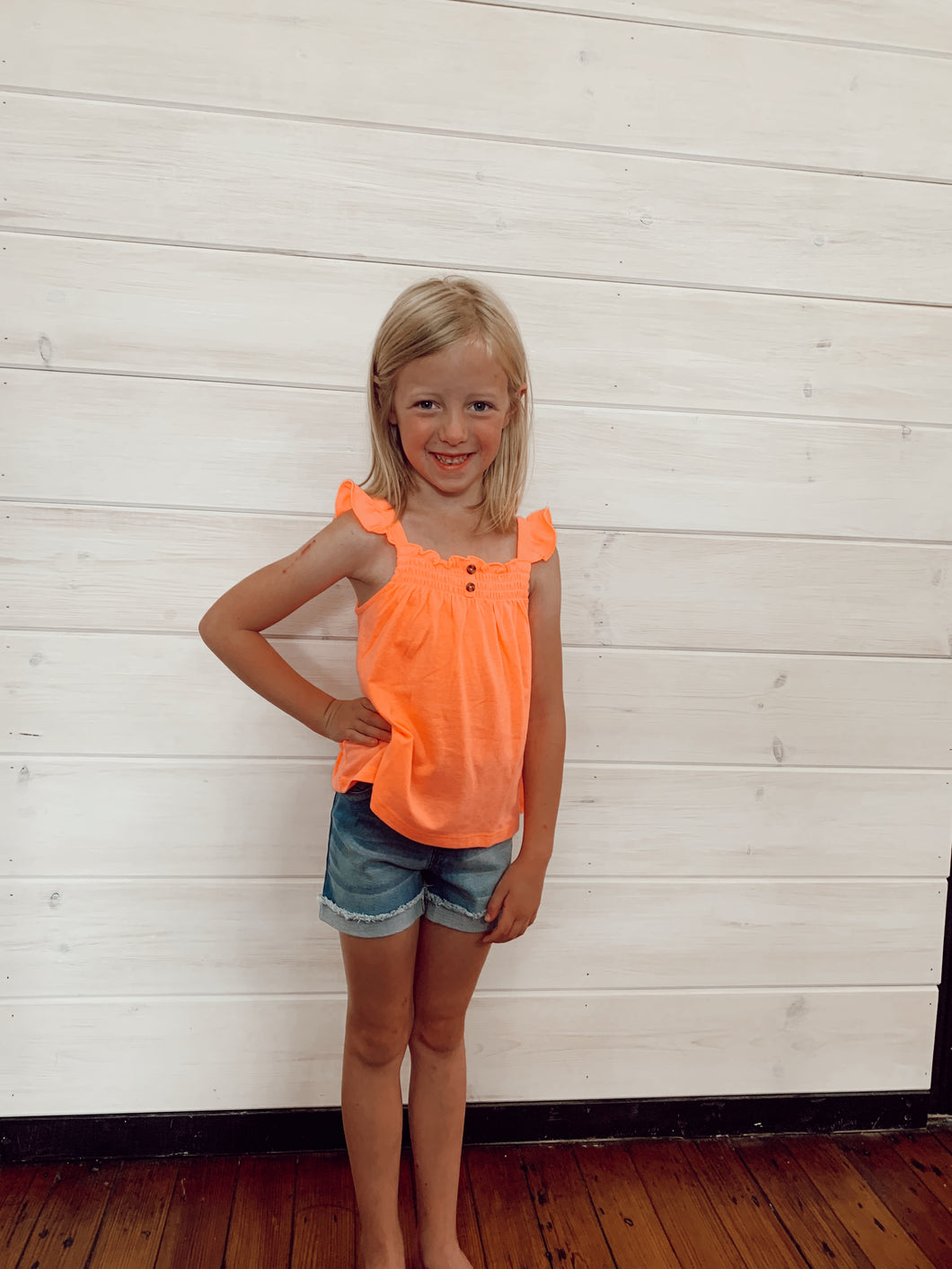 Two Button Pink Tank