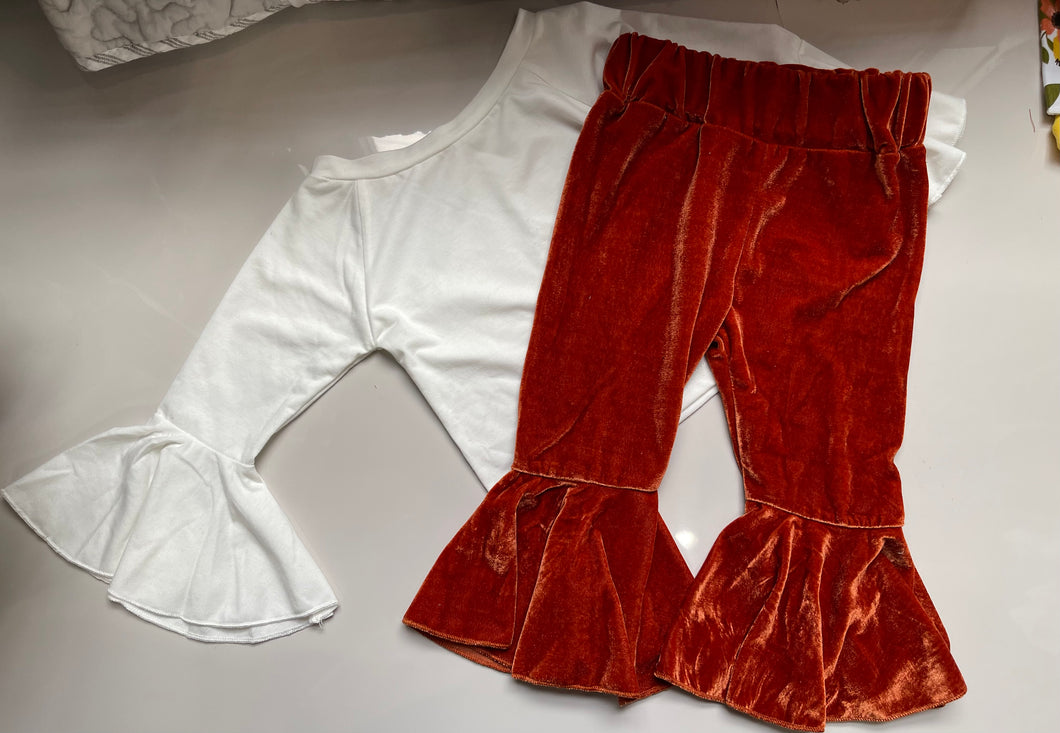 Velvet Bell Bottom set