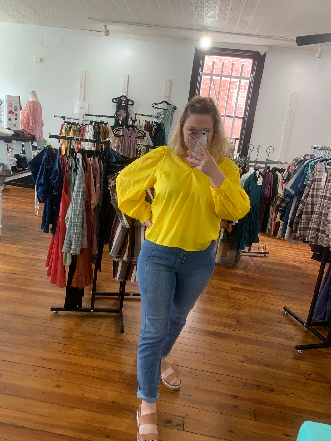 Yellow Dress Shirt with Tie