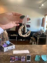 Load image into Gallery viewer, Beaded Half Hoop Earrings
