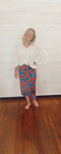 Load image into Gallery viewer, Blue/Red Satin Dress
